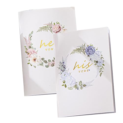 Tofficu 2 Stück Hochzeitsgelübde Bücher Teilig Braut und Bräutigam Notizbuch mit Floralem Muster Langlebiges Papier für Hochzeitszeremonie Verlobung Romantische Hochzeitsfeier Tofficu 2 Stück Hochzeitsgelübde Bücher Teilig Braut und Bräutigam Notizbuch mit Floralem Muster Langlebiges Papier für Hochzeitszeremonie Verlobung Romantische Hochzeitsfeier von Tofficu