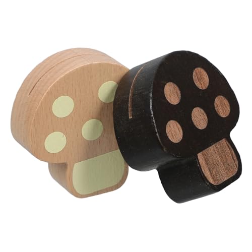 Tofficu 2 Stück Holz Tischkartenhalter Mini Pilzform Multifunktionale Holzhalter für Fotos Notizen Lesezeichen Kompakter Holzständer in Natur und Vintage Farben für Party und Tofficu 2 Stück Holz Tischkartenhalter Mini Pilzform Multifunktionale Holzhalter für Fotos Notizen Lesezeichen Kompakter Holzständer in Natur und Vintage Farben für Party und von Tofficu