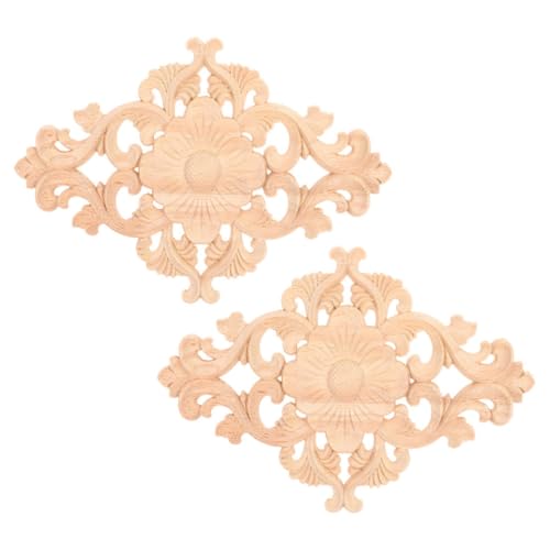 Tofficu 2 Stück Holzornamente Möbel Applique Handgeschnitzte Schrankdekoration Vintage Stil Kabinettverzierung Beständig gegen Verblassen für Wohn Schlafzimmer Tofficu 2 Stück Holzornamente Möbel Applique Handgeschnitzte Schrankdekoration Vintage Stil Kabinettverzierung Beständig gegen Verblassen für Wohn Schlafzimmer von Tofficu