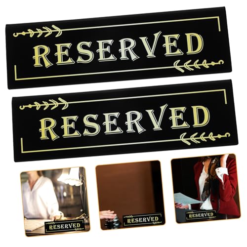Tofficu 2 Stück Kartentisch mit umgekehrtem V-Dreieck Karte steht zur Anzeige Tischstand Flyer hochzeitsdeko hochzeitsdeco Reservierte Schilder für Restauranttische Party-Platzkarten Acryl von Tofficu