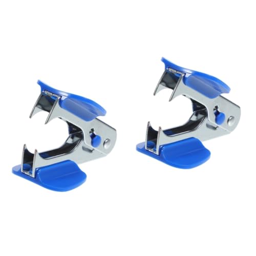 Tofficu 2 Stück Klammer Entfernung Abzieher Polster Bürobedarf Hefterentferner Bürozubehör tragbarer Nagelheber Nagelentferner Edelstahl Blue Tofficu 2 Stück Klammer Entfernung Abzieher Polster Bürobedarf Hefterentferner Bürozubehör tragbarer Nagelheber Nagelentferner Edelstahl Blue von Tofficu