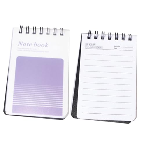Tofficu 2 Stück Kleine Spiral Notizhefte Liniert Kompakte Pocket Notepads für Schule Büro Praktische To Do Listen und Memo Pads Leicht zu Beschreiben und Abreißen Vielseitig Einsetzbar von Tofficu