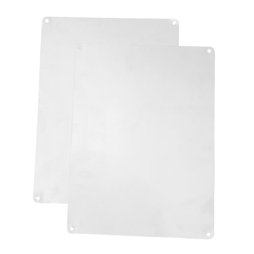 Tofficu 2 Stück Leere Aluminium Schilder Wasserdichtes Metall Schild für Garten und Innenbereich Diy Gravur und Personalisierung von Tofficu