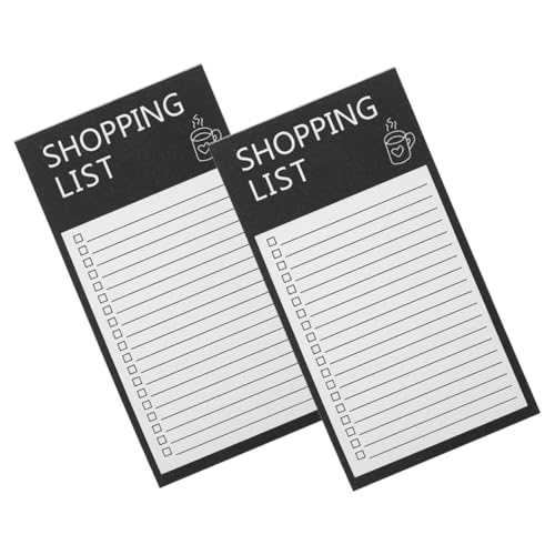 Tofficu 2 Stück Magnetische Einkaufsliste Notizblöcke mit Einzigartigem Design Moderner Englischer Stil Handlich und Tragbar für Kühlschrank Praktische To Do Listen für Täglichen Gebrauch Tofficu 2 Stück Magnetische Einkaufsliste Notizblöcke mit Einzigartigem Design Moderner Englischer Stil Handlich und Tragbar für Kühlschrank Praktische To Do Listen für Täglichen Gebrauch von Tofficu