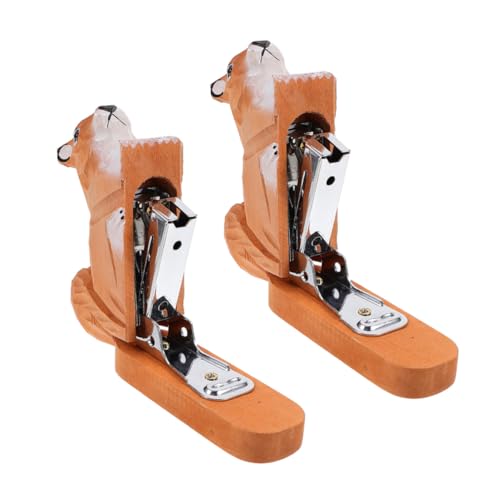 Tofficu 2 Stück Mini Holz Hefter mit Eichhörnchen Design Leichter Kompakter Handtacker für Büro und Schule Wiederverwendbarer Praktischer Büroklammer Tacker für Kleine Papiere Tofficu 2 Stück Mini Holz Hefter mit Eichhörnchen Design Leichter Kompakter Handtacker für Büro und Schule Wiederverwendbarer Praktischer Büroklammer Tacker für Kleine Papiere von Tofficu