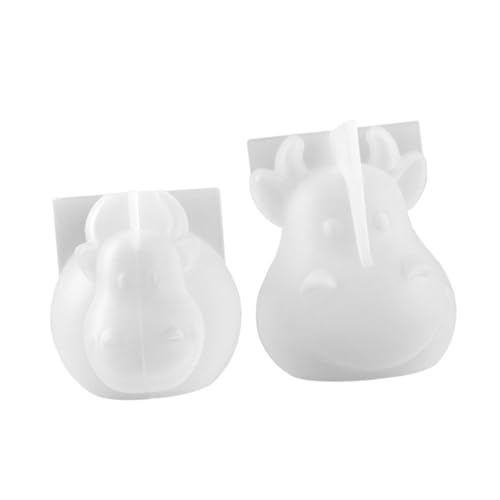 Tofficu 2 Stück Rind Silikonform für DIY Epoxidharz Gießen Flexible Kuh Maskottchen Formen Kompakt und Leicht zu Reinigen für Kreative Dekorationen und Geschenke zum Jahr Des Ochsen von Tofficu