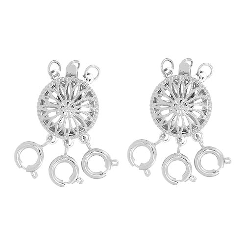 Tofficu 2 Stück Schichtverschlüsse für Metallverbinder für Diy Schmuck Einfache Anwendung ohne Verheddern für Armbänder und Mehr Silberne Tofficu 2 Stück Schichtverschlüsse für Metallverbinder für Diy Schmuck Einfache Anwendung ohne Verheddern für Armbänder und Mehr Silberne von Tofficu