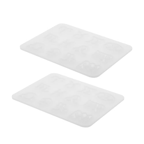 Tofficu 2 Stück Schlüsselanhänger Charm Silikonform Flexible Diy Gießform für Dekorative Anhänger Harzformen für Handwerksprojekte und Schmuckherstellung von Tofficu