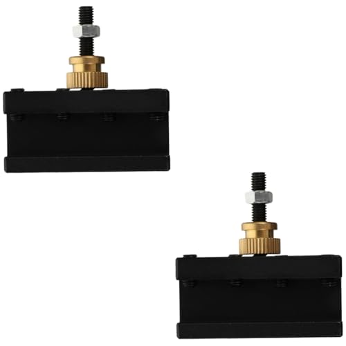 Tofficu 2 Stück Schnellwerkzeugänderungsständer Mini-Drehmaschine für Post tragbar Drehwerkzeugpfosten Mini-Drehwerkzeuge Drehwerkzeughalter Aluminiumlegierung Black Tofficu 2 Stück Schnellwerkzeugänderungsständer Mini-Drehmaschine für Post tragbar Drehwerkzeugpfosten Mini-Drehwerkzeuge Drehwerkzeughalter Aluminiumlegierung Black von Tofficu