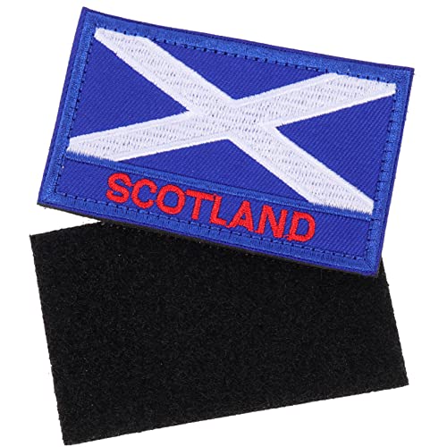Tofficu 2 Stück Schottische Aufnäher Dekorationen Wiederverwendbare Kleidungsaufnäher Kleidungszubehör Schottland Flaggen Applikation Exquisite Kleidungsaufkleber Kreative von Tofficu