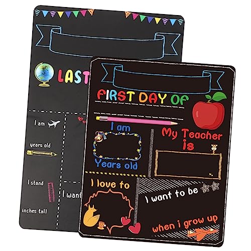 Tofficu 2 Stück Schultafel Staffelei Für Kreidetafel Schild Bürgersteigkreide Doppelseitige Kreidetafel Tafel Für Den Ersten Schultag Kleine Whiteboard Markierungstafeln Tofficu 2 Stück Schultafel Staffelei Für Kreidetafel Schild Bürgersteigkreide Doppelseitige Kreidetafel Tafel Für Den Ersten Schultag Kleine Whiteboard Markierungstafeln von Tofficu