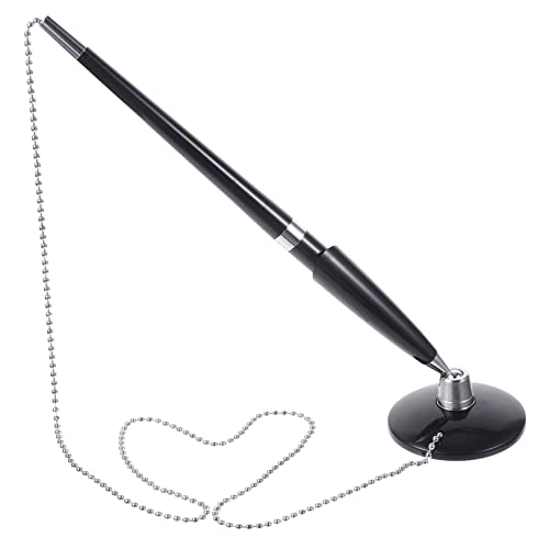 Tofficu 2 Stück Schwarze Multifunktions Kugelschreiber mit Kette Ergonomisch Glattes Schreiben Bankschalter Bürohotel Schreibstift Sicherheits Stift für Unterschriften und Checkwriting Tofficu 2 Stück Schwarze Multifunktions Kugelschreiber mit Kette Ergonomisch Glattes Schreiben Bankschalter Bürohotel Schreibstift Sicherheits Stift für Unterschriften und Checkwriting von Tofficu