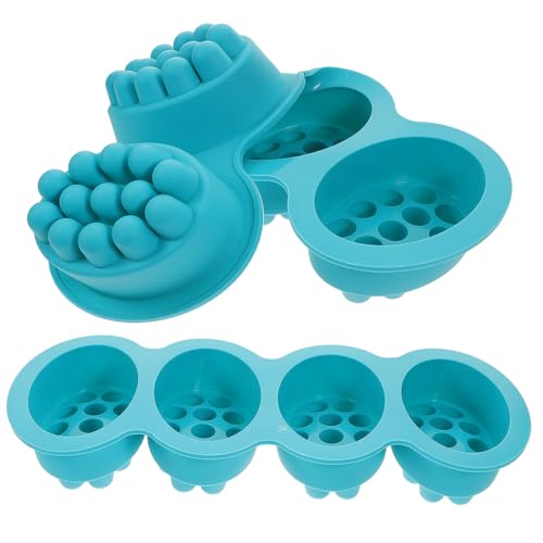 Tofficu 2 Stück Silikon Seifenform Massageform Fach Oval Flexibel Bpa Frei DIY Seifenherstellung Handgemachte Seife Gießform für Anfänger und Kreative von Tofficu