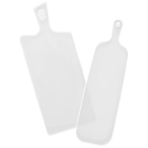 Tofficu 2 Stück Silikon Tray Mold Flexible Epoxidharz Gießform mit Griffen Widerstandsfähig Glatt Einfach zu Entformen DIY Schmuck Tablett für Kreative Handarbeiten und Geschenkideen von Tofficu