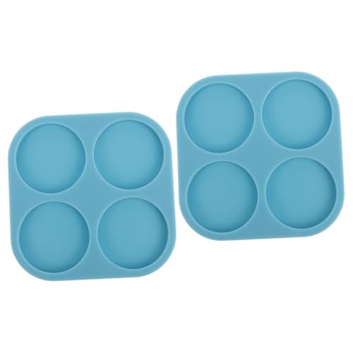 Tofficu 2 Stück Silikonform Rund Epoxidharz Gießform für DIY Schmuckherstellung Flexible Langlebige Silikonform mit Hoher Reißfestigkeit Ungiftig Wiederverwendbar für Runde Epoxidharz von Tofficu