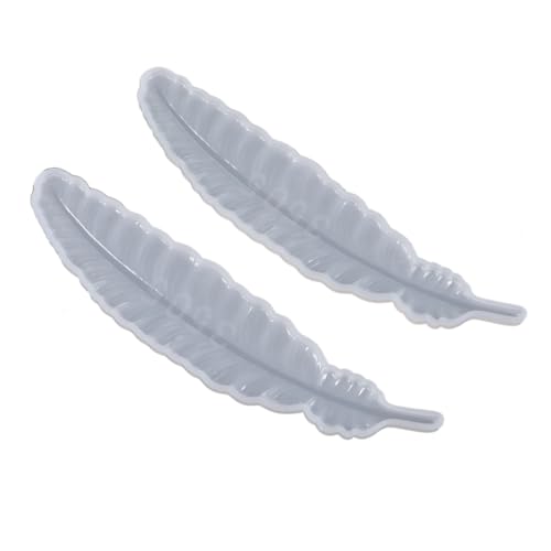 Tofficu 2 Stück Silikonform für Lesezeichen Federform DIY Epoxidharz Gießform Flexibel Transparent für Schmuckherstellung und Bastelprojekte Tofficu 2 Stück Silikonform für Lesezeichen Federform DIY Epoxidharz Gießform Flexibel Transparent für Schmuckherstellung und Bastelprojekte von Tofficu