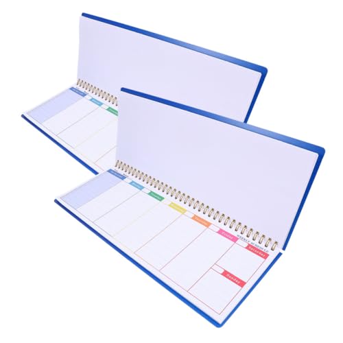 Tofficu 2 Stück Spiralbindung Unbedruckter Wochenorganizer für Zeitmanagement Notizblock für Büro und Zuhause Tofficu 2 Stück Spiralbindung Unbedruckter Wochenorganizer für Zeitmanagement Notizblock für Büro und Zuhause von Tofficu