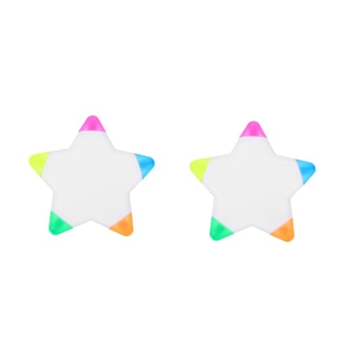 Tofficu 2 Stück Sternen Textmarker Multifunktionale Markierstifte für Notizen Fluoreszierende Marker für Diy Schule Büro Kompakte Leichte Schreibwaren für Kreative Projekte Tofficu 2 Stück Sternen Textmarker Multifunktionale Markierstifte für Notizen Fluoreszierende Marker für Diy Schule Büro Kompakte Leichte Schreibwaren für Kreative Projekte von Tofficu