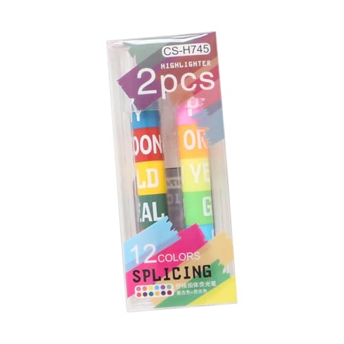 Tofficu 2 Stück Teiliges Fluoreszierende Marker in Retrofarben Schnelltrocknende Bruchfeste Textmarker aus Hochwertigem Flüssiges Schreiben für Schule Büro Lehrer und Studenten Tofficu 2 Stück Teiliges Fluoreszierende Marker in Retrofarben Schnelltrocknende Bruchfeste Textmarker aus Hochwertigem Flüssiges Schreiben für Schule Büro Lehrer und Studenten von Tofficu
