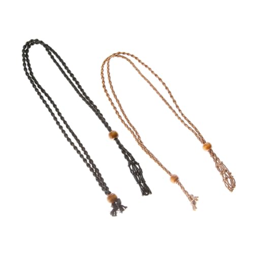 Tofficu 2 Stück Teiliges Handgefertigtes Verstellbares Schmuckband aus Geflochtenem Seil für Stein und Anhänger Dekorative Kettenhalterung zum DIY Schmuckherstellen und Heimdekoration Tofficu 2 Stück Teiliges Handgefertigtes Verstellbares Schmuckband aus Geflochtenem Seil für Stein und Anhänger Dekorative Kettenhalterung zum DIY Schmuckherstellen und Heimdekoration von Tofficu