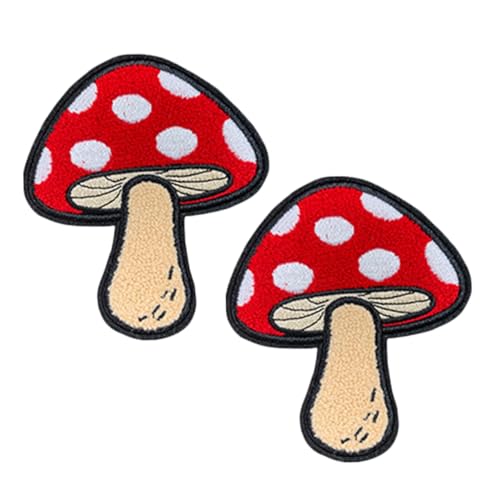 Tofficu 2 Stück Teiliges Pilz Aufbügel Patches Cartoon Stickerei Applikationen für Kleidung Jeans Rucksäcke Hüte Vielseitig ohne Nähen Einfach Anzubringen Verspieltes Design Tofficu 2 Stück Teiliges Pilz Aufbügel Patches Cartoon Stickerei Applikationen für Kleidung Jeans Rucksäcke Hüte Vielseitig ohne Nähen Einfach Anzubringen Verspieltes Design von Tofficu