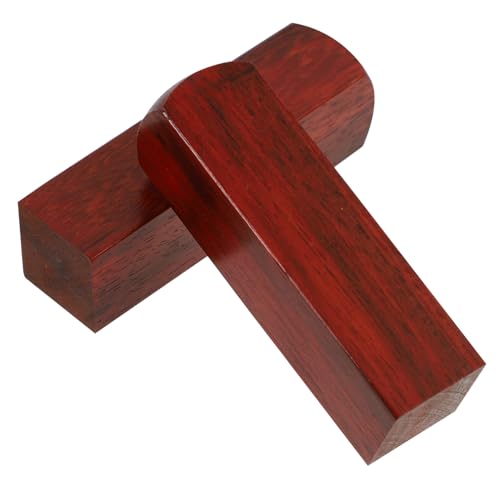 Tofficu 2 Stück Teiliges Quadratisches Holzstempel aus Sandelholz Multifunktionaler DIY Stempel für Scrapbooking Handliche Signatur und Dekorationsstempel von Tofficu