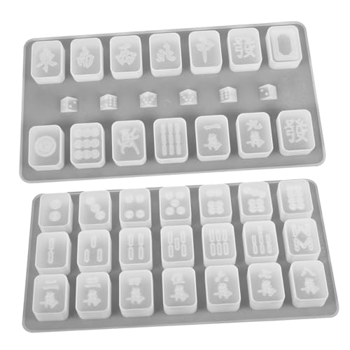 Tofficu 2 Stück Teiliges Silikonform Mahjong und Würfel Gießform für Epoxidharz DIY Basteln Flexible Silikonform für Glatte Detailreiche Schmuckstücke Einfach zu Reinigen Zufällige Farbe Tofficu 2 Stück Teiliges Silikonform Mahjong und Würfel Gießform für Epoxidharz DIY Basteln Flexible Silikonform für Glatte Detailreiche Schmuckstücke Einfach zu Reinigen Zufällige Farbe von Tofficu