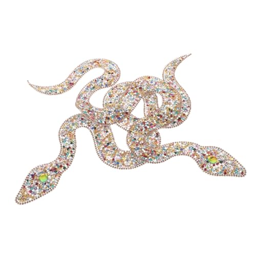 Tofficu 2 Stück Teiliges Snake Patches mit Strasssteinen zum Aufbügeln Dekorative DIY Applikationen für Kleidung Schuhe Hüte Taschen Langlebig Glitzernd Geeignet für Party und Tofficu 2 Stück Teiliges Snake Patches mit Strasssteinen zum Aufbügeln Dekorative DIY Applikationen für Kleidung Schuhe Hüte Taschen Langlebig Glitzernd Geeignet für Party und von Tofficu