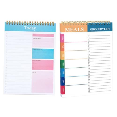 Tofficu 2 Stück Teiliges Tragbares Notizblock Undatierter Tagesplaner mit Abreißbaren Memo Tabs Leichter Täglicher Schreibtisch Planer für Schüler Büro und Zuhause Zeitmanagement Notizbuch Tofficu 2 Stück Teiliges Tragbares Notizblock Undatierter Tagesplaner mit Abreißbaren Memo Tabs Leichter Täglicher Schreibtisch Planer für Schüler Büro und Zuhause Zeitmanagement Notizbuch von Tofficu