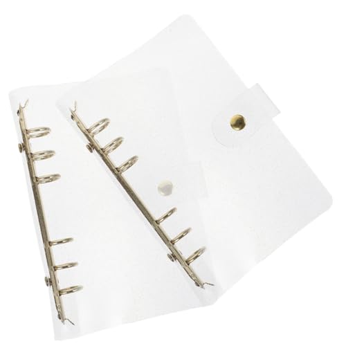 Tofficu 2 Stück Teiliges Transparentes PVC Ringordner Cover Wiederverwendbare Nachfüllbare Notebook Hülle Leicht Langlebig für Büro Zuhause und Reisen Einsetzbar von Tofficu