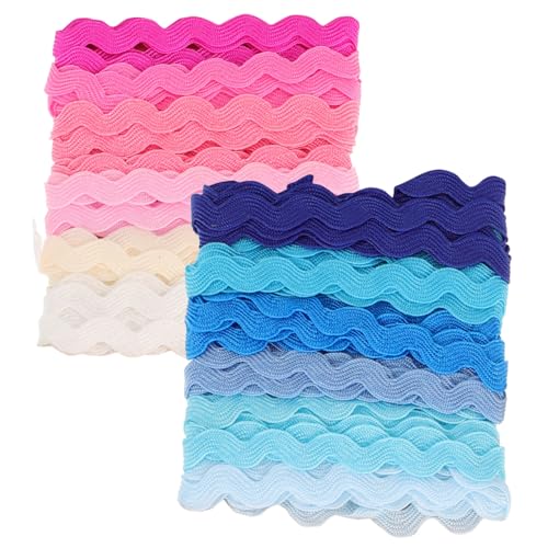 Tofficu 2 Stück Teiliges Wellenband Geschenkband Farben Karte Dekoratives DIY Bastelband für Party und Hochzeitsdeko Vielseitiges Zierband für Geschenkverpackung und Handarbeit Tofficu 2 Stück Teiliges Wellenband Geschenkband Farben Karte Dekoratives DIY Bastelband für Party und Hochzeitsdeko Vielseitiges Zierband für Geschenkverpackung und Handarbeit von Tofficu