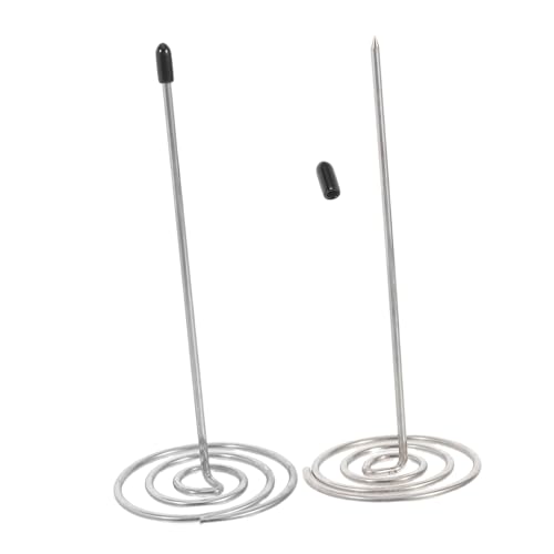 Tofficu 2 Stück Ticketinhaber für Restaurant Quittungsclip Menühalter Küche Empfangsbeleg Halter Bank Quittungen Halter Bar bestellen Clip Inhaber einer Essenskarte Rostfreier Stahl Silver von Tofficu