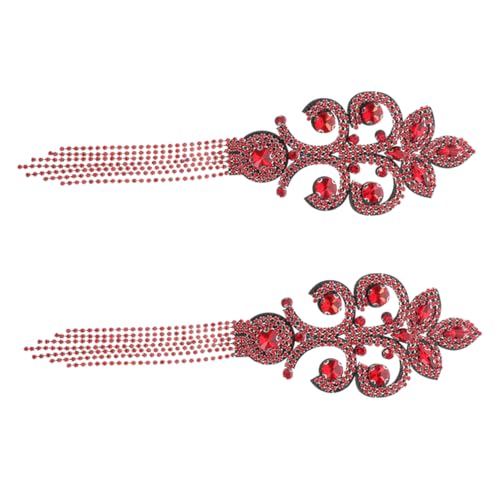 Tofficu 2 Stück Vintage Beaded Fransen für Blazer Kostüme und Partys Elegantes Statement Accessoire mit Handgefertigten Details von Tofficu