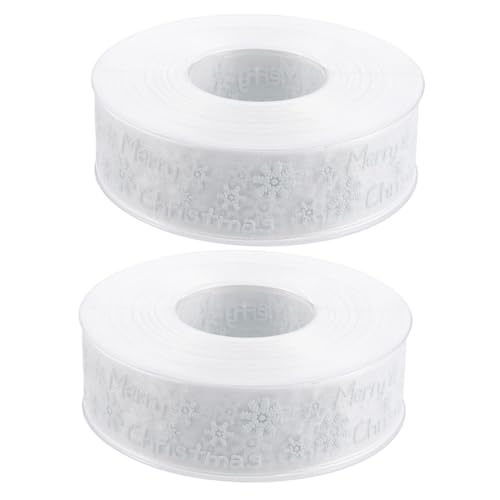 Tofficu 2 Stück Weihnachtsband ribbon weihnachts band geschenkverpackung Geschenkband für band weihnachten drinnen weihnachtliches Polyesterband weihnachtsverpackungsband Weiß Tofficu 2 Stück Weihnachtsband ribbon weihnachts band geschenkverpackung Geschenkband für band weihnachten drinnen weihnachtliches Polyesterband weihnachtsverpackungsband Weiß von Tofficu
