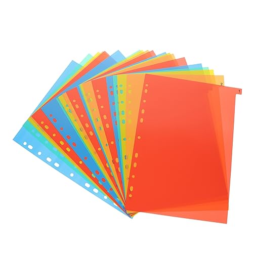 Tofficu 20 Blatt Bindemitteltrenner Kartenteiler zurück zu Schulmaterial Büro Ordnertrenner trennstreifen für ordner ordnerregister Laschen für Ordner Bindemittel Zubehör Bindeseite Papier Tofficu 20 Blatt Bindemitteltrenner Kartenteiler zurück zu Schulmaterial Büro Ordnertrenner trennstreifen für ordner ordnerregister Laschen für Ordner Bindemittel Zubehör Bindeseite Papier von Tofficu