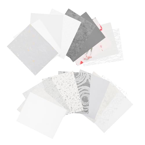 Tofficu 20 Blatt Diy Scrapbook Bastelpapier Retro Stil Hochwertiges Netzgewebe Spezialpapier Einfarbig Weiß Vielseitig für Tagebücher Journaling und Kreative Bastelprojekte Einfach zu von Tofficu
