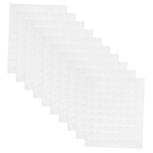 Tofficu 20 Blatt Doppelseitiges Klebepad Klebeband für Luftballons runde aufkleberetiketten Plakataufkleber Büropunktaufkleber Luftballon-Klebepunkte leere kreisaufkleber Acryl Transparent von Tofficu