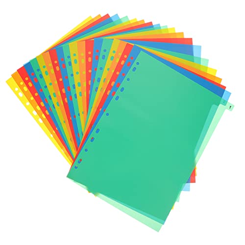 Tofficu 20 Blatt Loses Nachfüllpapier Weißes Papier Kartenteiler Ordnertrenner Nachfüllung Notizbuch-karteikarten Loseblatt-karteikarten Nachfüllpapier Für Die Schule Datei Papierteiler Pp von Tofficu