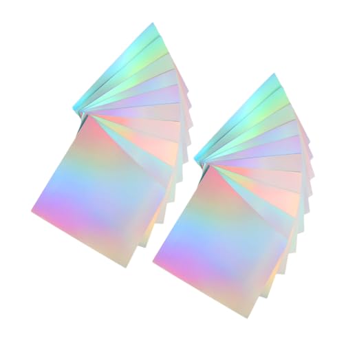 Tofficu 20 Blatt Metallic Holografischer Regenbogen Cardstock Robustes Reißfestes Bastelpapier mit Schillernder Folienoptik für Scrapbooking DIY karten Kreative Bastelprojekte Zuhause und Tofficu 20 Blatt Metallic Holografischer Regenbogen Cardstock Robustes Reißfestes Bastelpapier mit Schillernder Folienoptik für Scrapbooking DIY karten Kreative Bastelprojekte Zuhause und von Tofficu
