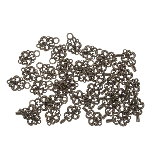 Tofficu 20 Paare Metall Flaggenknoten Knöpfe für Kleidung Retro Chinesische Frogs zum Nähen Langlebige Verschlüsse für Cheongsam und Hanfu Sicherer Halt Einfache Anbringung von Tofficu