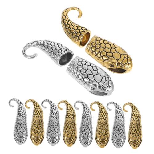 Tofficu 20 Paare Schmuckverschluss Schlange Kopf und Legierungsverbinder für Armband und Halskette DIY Armbandverlängerung Stabile Toggle Verschlüsse für Schmuckherstellung Tofficu 20 Paare Schmuckverschluss Schlange Kopf und Legierungsverbinder für Armband und Halskette DIY Armbandverlängerung Stabile Toggle Verschlüsse für Schmuckherstellung von Tofficu