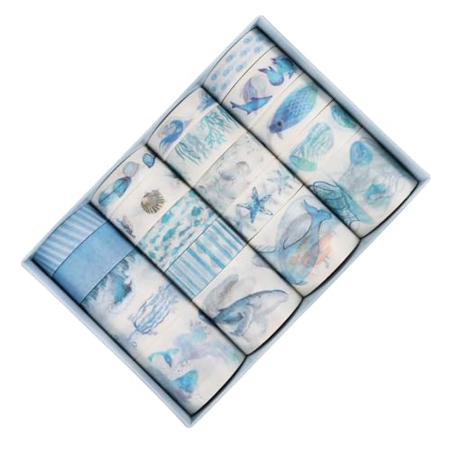 Tofficu 20 Rollen Washi Tape Buntes DIY Klebeband für Scrapbooking und Geschenkpapier Leicht Abziehbar Rückstandsfrei für Kalender Verpackungen Basteln und Planer Kreative Dekoration Tofficu 20 Rollen Washi Tape Buntes DIY Klebeband für Scrapbooking und Geschenkpapier Leicht Abziehbar Rückstandsfrei für Kalender Verpackungen Basteln und Planer Kreative Dekoration von Tofficu