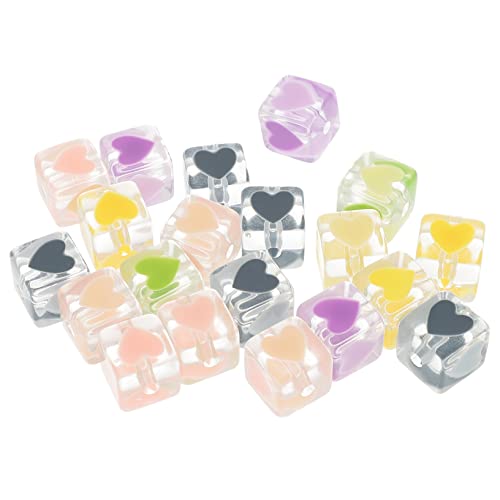 Tofficu 20 Stück Acryl Würfelperlen für Schmuckherstellung Transparente Diy Beads für Armbänder Ohrringe und Dekoration für Bastelprojekte und Tofficu 20 Stück Acryl Würfelperlen für Schmuckherstellung Transparente Diy Beads für Armbänder Ohrringe und Dekoration für Bastelprojekte und von Tofficu