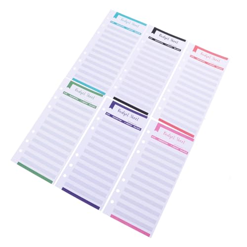 Tofficu 20 Stück Budgetkarten mit Löchern Mehrfarbiges Papier Budgetplaner Blätter für Persönliche Finanzorganisation Geldorganizer Karten für Haushaltsbuch und Bargeld Leicht Tragbar für Tofficu 20 Stück Budgetkarten mit Löchern Mehrfarbiges Papier Budgetplaner Blätter für Persönliche Finanzorganisation Geldorganizer Karten für Haushaltsbuch und Bargeld Leicht Tragbar für von Tofficu