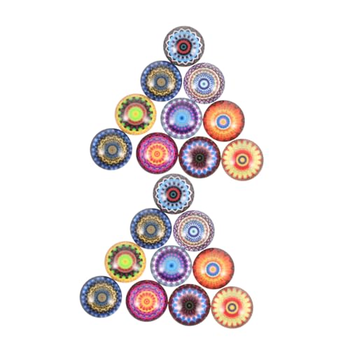 Tofficu 20 Stück Cabochons Patches Mehrzweck Schmuck Diy Zubehör für Boho Stil Glasdekoration von Tofficu