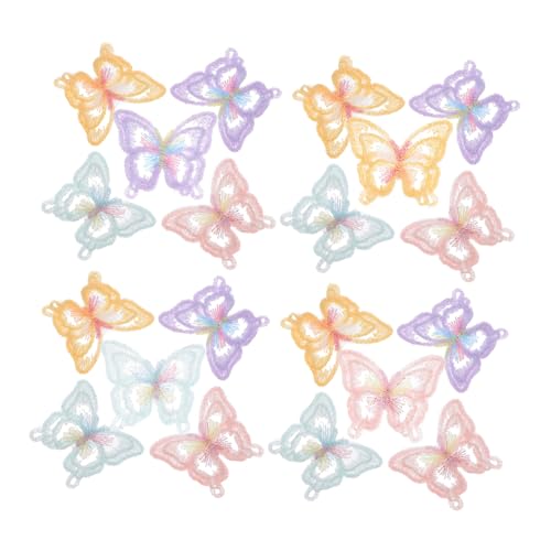 Tofficu 20 Stück Doppellagige Schmetterling Stoffpatches Bunte Organza Stickerei Applikationen zum Aufnähen für DIY Kleidung Hochzeit Schuhe Hüte Taschen Dekoration Tofficu 20 Stück Doppellagige Schmetterling Stoffpatches Bunte Organza Stickerei Applikationen zum Aufnähen für DIY Kleidung Hochzeit Schuhe Hüte Taschen Dekoration von Tofficu
