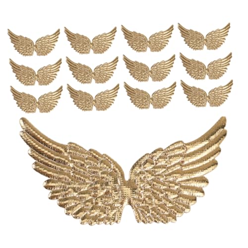 Tofficu 20 Stück Engels flügel Stoff aufkleber DIY Applikationsdekor DIY-Kleidungsdekor dekorative Patches Flügel basteln DIY Dekorative Applikationen Flicken zum Nähen Flügelfleck Golden Tofficu 20 Stück Engels flügel Stoff aufkleber DIY Applikationsdekor DIY-Kleidungsdekor dekorative Patches Flügel basteln DIY Dekorative Applikationen Flicken zum Nähen Flügelfleck Golden von Tofficu