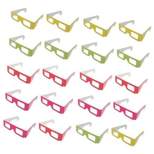 Tofficu 20 Stück Feuerwerksbrille Set Flache Brillen aus Pappe mit Pet Gläsern für Filme und Spiele für Feste Partys und Outdoor Aktivitäten Tofficu 20 Stück Feuerwerksbrille Set Flache Brillen aus Pappe mit Pet Gläsern für Filme und Spiele für Feste Partys und Outdoor Aktivitäten von Tofficu
