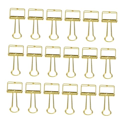 Tofficu 20 Stück Goldene Binder Clips aus Edelstahl Kreative Hohldesign Klemmbrett Klammern für Bürobedarf Schule und Zuhause Stabile Papierhalter für Akten und Notizen Tofficu 20 Stück Goldene Binder Clips aus Edelstahl Kreative Hohldesign Klemmbrett Klammern für Bürobedarf Schule und Zuhause Stabile Papierhalter für Akten und Notizen von Tofficu