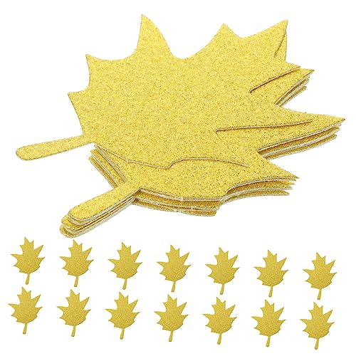 Tofficu 20 Stück Kunsthandwerk aus Ahornblättern Ausschnitte in Form von Blättern Herbstdekoration papierschere pauspapier Bauernahornblätter Herbstliche Ahornblätter auf dem Bauernhof von Tofficu
